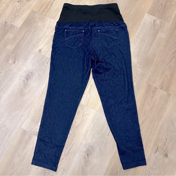 Time and Tru Blue Denim Maternity Jeggings size L - Picture 2 of 7